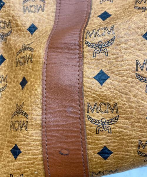 MCM（エムシーエム）MCM (エムシーエム) ヴィセトス柄ボストンバッグ ブラウンの古着・服飾アイテム