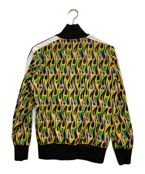 Palm Angels（パーム エンジェルス）Palm Angels (パーム エンジェルス) Burning Track Jacket/バーニングトラックジャケット グリーン×イエロー サイズ:Ｍの古着・服飾アイテム