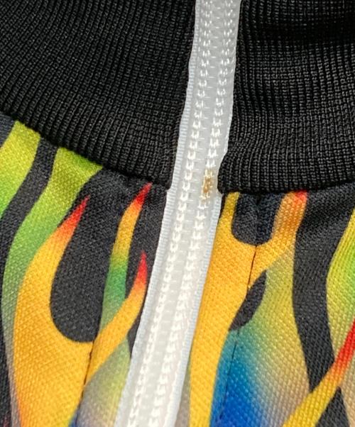 Palm Angels（パーム エンジェルス）Palm Angels (パーム エンジェルス) Burning Track Jacket/バーニングトラックジャケット グリーン×イエロー サイズ:Ｍの古着・服飾アイテム