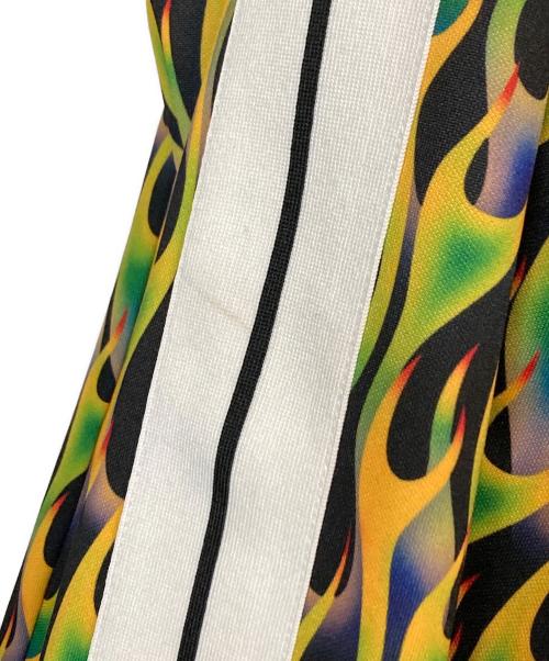 Palm Angels（パーム エンジェルス）Palm Angels (パーム エンジェルス) Burning Track Jacket/バーニングトラックジャケット グリーン×イエロー サイズ:Ｍの古着・服飾アイテム