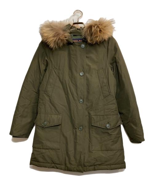 WOOLRICH（ウールリッチ）WOOLRICH (ウールリッチ) ファー付きダウンコート グリーン サイズ:ＸＳの古着・服飾アイテム
