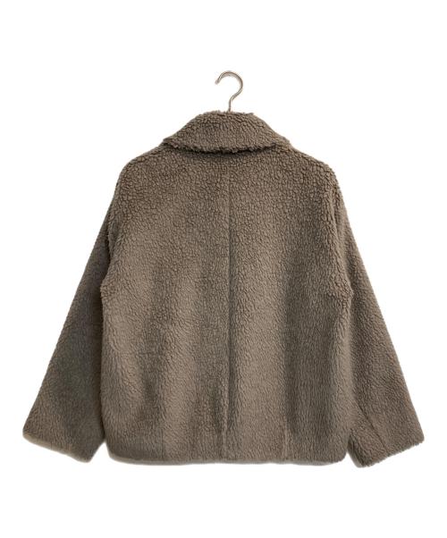 GALERIE VIE（ギャルリーヴィー）GALERIE VIE (ギャルリーヴィー) シープボア ステンカラーブルゾン ブラウン サイズ:36の古着・服飾アイテム