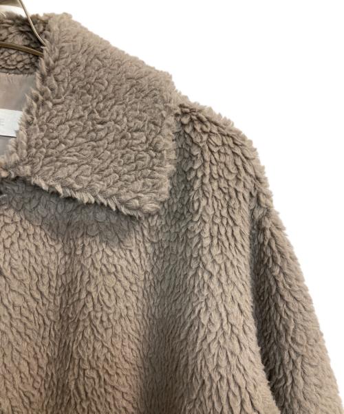 GALERIE VIE（ギャルリーヴィー）GALERIE VIE (ギャルリーヴィー) シープボア ステンカラーブルゾン ブラウン サイズ:36の古着・服飾アイテム