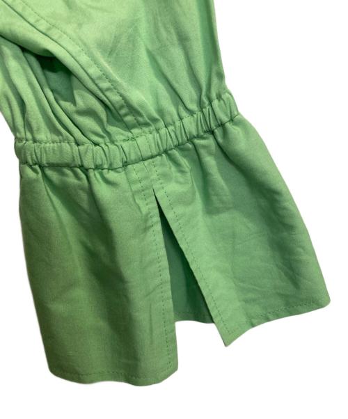 MACPHEE（マカフィー）MACPHEE (マカフィー) ファインコットンブロード スタンドカラーシャツ グリーン サイズ:36の古着・服飾アイテム