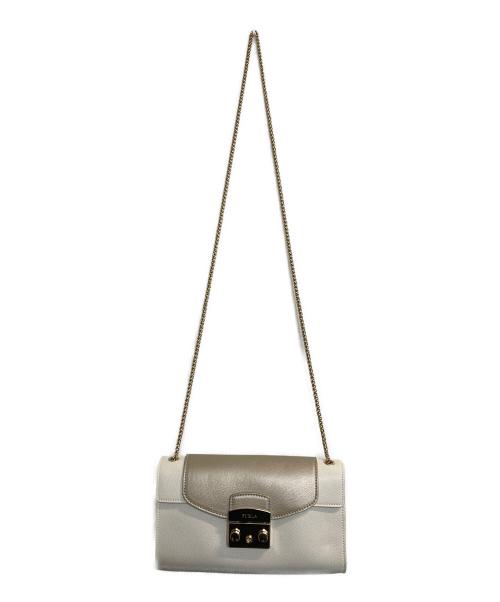 FURLA（フルラ）FURLA (フルラ) メトロポリスチェーンショルダーバッグ アイボリーの古着・服飾アイテム