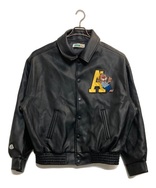 A'gem（エージェム）A'gem (エージェム) Fレザースタジャン ブラック サイズ:ＦＲＥＥの古着・服飾アイテム