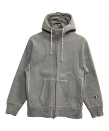 Champion REVERSE WEAVE（チャンピオン リバース ウィーブ）の古着「ジップパーカー」｜グレー