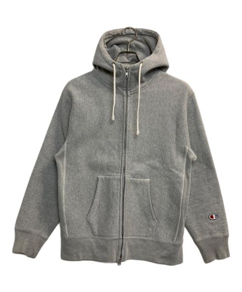 Champion REVERSE WEAVE（チャンピオン リバース ウィーブ）Champion REVERSE WEAVE (チャンピオン リバース ウィーブ) ジップパーカー グレー サイズ:ＬＡＲＧＥの古着・服飾アイテム