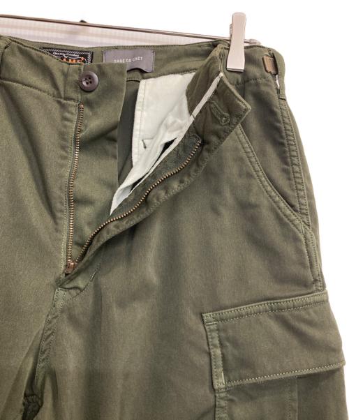 sage de cret（サージュデクレ）sage de cret (サージュデクレ) BEAMS (ビームス) カーゴパンツ グリーン サイズ:Ｓの古着・服飾アイテム