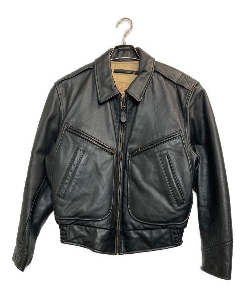 CHEVIGNON（シェビニオン）CHEVIGNON (シェビニオン) レザージャケット ブラック サイズ:Ｍの古着・服飾アイテム