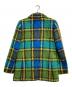 Kate Spade (ケイトスペード) チェックシャギーセットアップジャケット グリーン×ブルー サイズ:165/88Ａ：7000円
