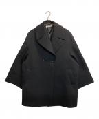 Rouge vifルージュヴィフ）の古着「ボンディングライトハーフコート」｜ブラック