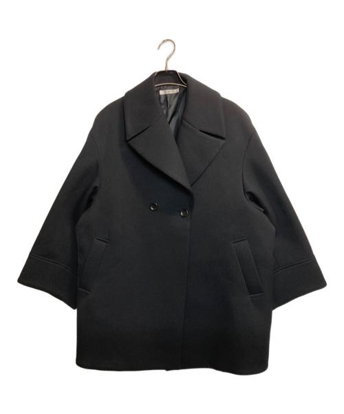 Rouge vif（ルージュヴィフ）Rouge vif (ルージュヴィフ) ボンディングライトハーフコート ブラック サイズ:38の古着・服飾アイテム