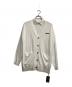 sorin（ソリン）の古着「Stretchy Viscose Shirt Collar Wide Cardigan」｜ホワイト