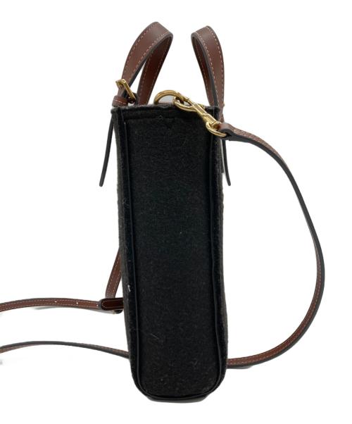 ANYA HINDMARCH（アニヤ・ハインドマーチ）ANYA HINDMARCH (アニヤ・ハインドマーチ) N/S Tote Mini Eyes / アイズ ミニ クロスボディバッグ ブラックの古着・服飾アイテム