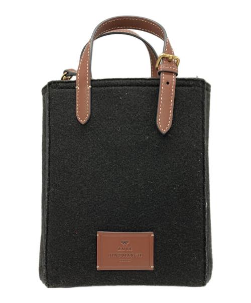 ANYA HINDMARCH（アニヤ・ハインドマーチ）ANYA HINDMARCH (アニヤ・ハインドマーチ) N/S Tote Mini Eyes / アイズ ミニ クロスボディバッグ ブラックの古着・服飾アイテム