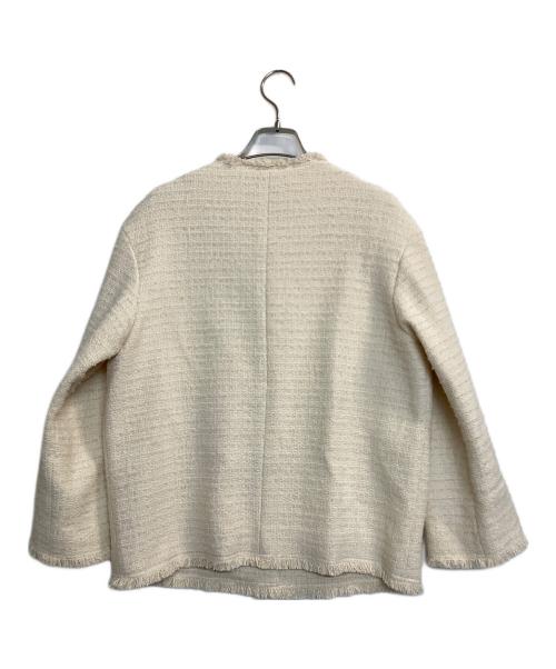 journal standard L'essage（ジャーナルスタンダード レサージュ）journal standard L'essage (ジャーナルスタンダード レサージュ) GIOLICA MIXツイードWIDEジャケット アイボリー サイズ:-の古着・服飾アイテム