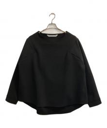 COGTHEBIGSMOKE（コグザビッグスモーク）の古着「KATE CREW NECK TOP / ケイトクルーネックジャージートップ」｜ブラック