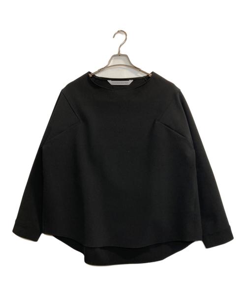 COGTHEBIGSMOKE（コグザビッグスモーク）COGTHEBIGSMOKE (コグザビッグスモーク) KATE CREW NECK TOP / ケイトクルーネックジャージートップ ブラック サイズ:-の古着・服飾アイテム