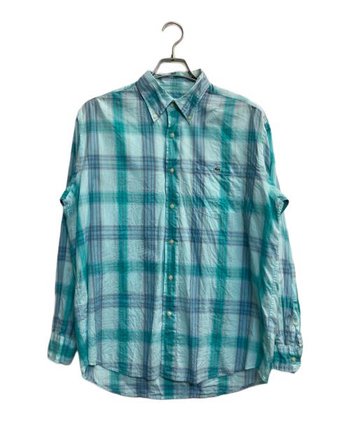 LACOSTE（ラコステ）LACOSTE (ラコステ) チェックシャツ ブルー サイズ:4の古着・服飾アイテム