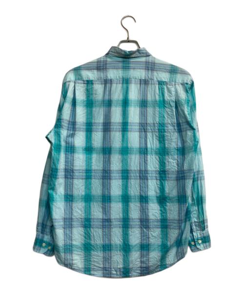 LACOSTE（ラコステ）LACOSTE (ラコステ) チェックシャツ ブルー サイズ:4の古着・服飾アイテム