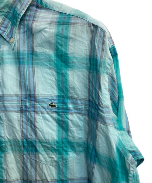LACOSTE（ラコステ）LACOSTE (ラコステ) チェックシャツ ブルー サイズ:4の古着・服飾アイテム