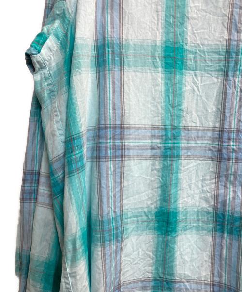 LACOSTE（ラコステ）LACOSTE (ラコステ) チェックシャツ ブルー サイズ:4の古着・服飾アイテム