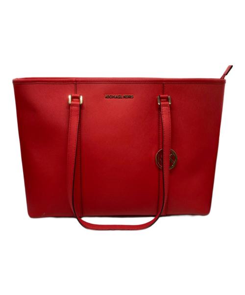 MICHAEL KORS（マイケルコース）MICHAEL KORS (マイケル・コース) トートバッグ レッドの古着・服飾アイテム