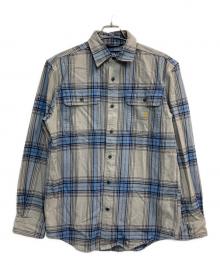 CarHartt（カーハート）の古着「長袖シャツ」｜グレー×ブルー