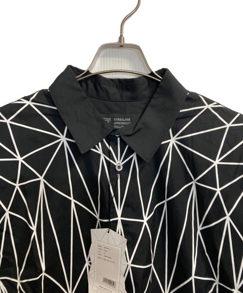 ANREALAGE（アンリアレイジ）ANREALAGE (アンリアレイジ) ジオメトリーシャツ ブラック サイズ:50の古着・服飾アイテム