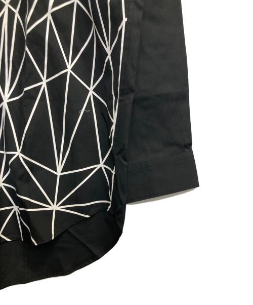 ANREALAGE（アンリアレイジ）ANREALAGE (アンリアレイジ) ジオメトリーシャツ ブラック サイズ:50の古着・服飾アイテム