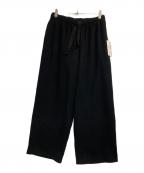 MARKAマーカ）の古着「130s ウールナッピング / ワイドシリンダーフィットイージーパンツ」｜ブラック