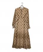 CLANEクラネ）の古着「BIG DOT OPAL ONEPIECE」｜ベージュ