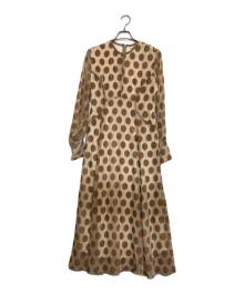 CLANE（クラネ）の古着「BIG DOT OPAL ONEPIECE」｜ベージュ