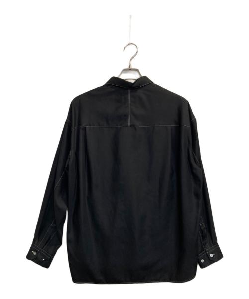 STUDIOUS（ステュディオス）STUDIOUS (ステュディオス) COLOR STITCH SHIRTS ブラック サイズ:1の古着・服飾アイテム