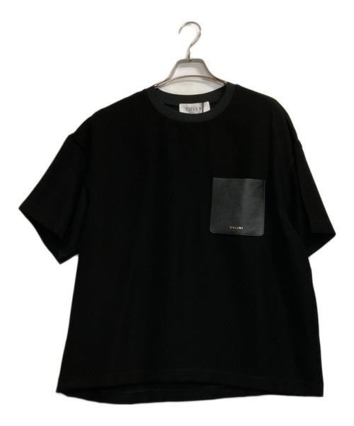 CULLNI（クルニ）CULLNI (クルニ) レザーポケットカットソー ブラック サイズ:1の古着・服飾アイテム