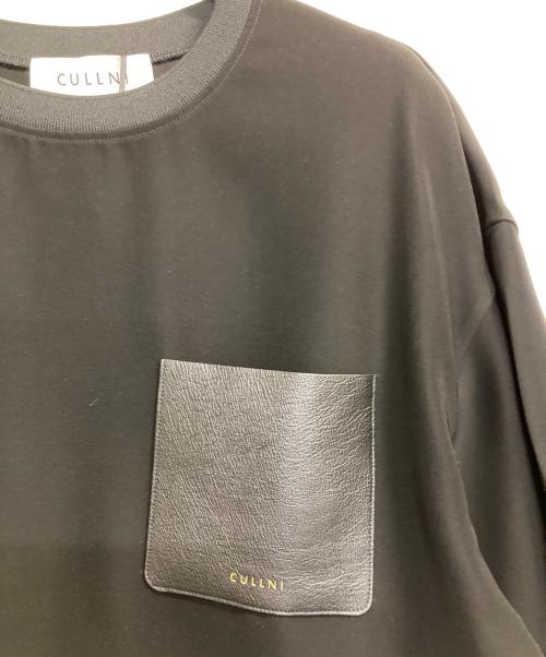 CULLNI（クルニ）CULLNI (クルニ) レザーポケットカットソー ブラック サイズ:1の古着・服飾アイテム