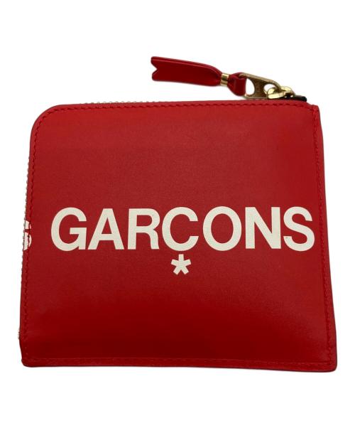 COMME des GARCONS（コムデギャルソン）COMME des GARCONS (コムデギャルソン) HUGE LOGO ジップコインケース レッドの古着・服飾アイテム