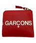 COMME des GARCONS (コムデギャルソン) HUGE LOGO ジップコインケース レッド：15000円