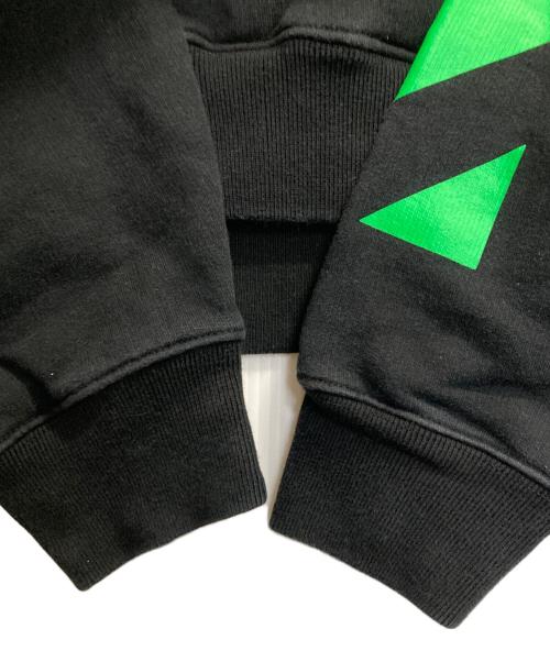 OFFWHITE（オフホワイト）OFFWHITE (オフホワイト) PASCAL PAINTING HOODIE / パスカルペインティングパーカー　オフホワイト グリーン×ブラック サイズ:Ｍ　の古着・服飾アイテム