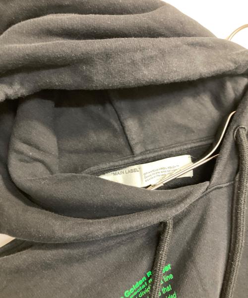 OFFWHITE（オフホワイト）OFFWHITE (オフホワイト) PASCAL PAINTING HOODIE / パスカルペインティングパーカー　オフホワイト グリーン×ブラック サイズ:Ｍ　の古着・服飾アイテム