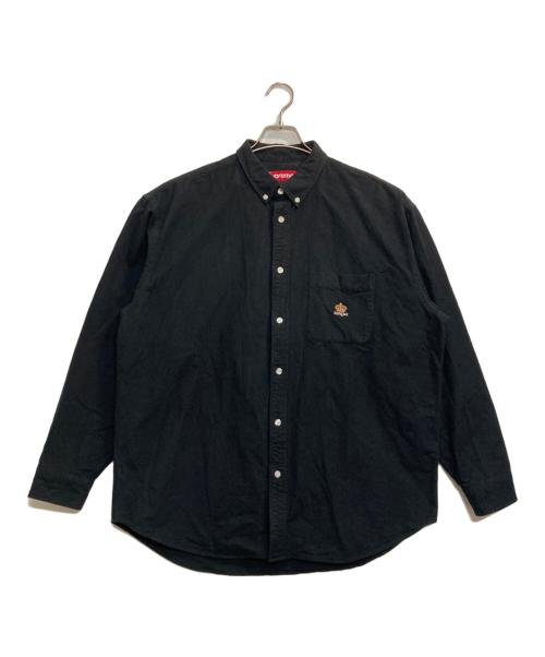 SUPREME（シュプリーム）SUPREME (シュプリーム) 24SS Loose Fit Flannel Oxford shirt / ルーズフィットフランネルオックスフォードシャツ ブラック サイズ:Lの古着・服飾アイテム