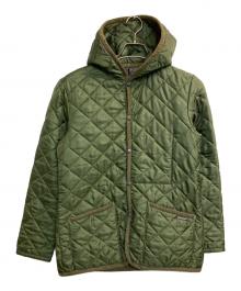 LAVENHAM（ラベンハム）の古着「フーデットキルティングジャケット」｜グリーン