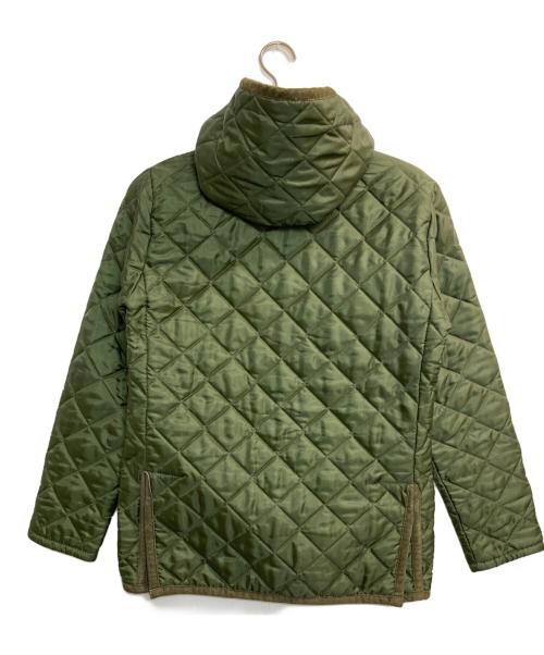 LAVENHAM（ラベンハム）LAVENHAM (ラベンハム) フーデットキルティングジャケット グリーン サイズ:36の古着・服飾アイテム