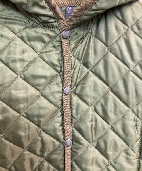 LAVENHAM（ラベンハム）LAVENHAM (ラベンハム) フーデットキルティングジャケット グリーン サイズ:36の古着・服飾アイテム