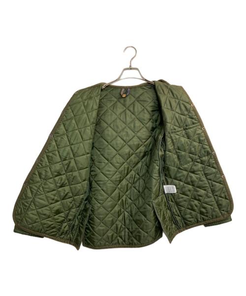 LAVENHAM（ラベンハム）LAVENHAM (ラベンハム) フーデットキルティングジャケット グリーン サイズ:36の古着・服飾アイテム