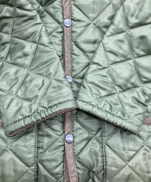 LAVENHAM（ラベンハム）LAVENHAM (ラベンハム) フーデットキルティングジャケット グリーン サイズ:36の古着・服飾アイテム