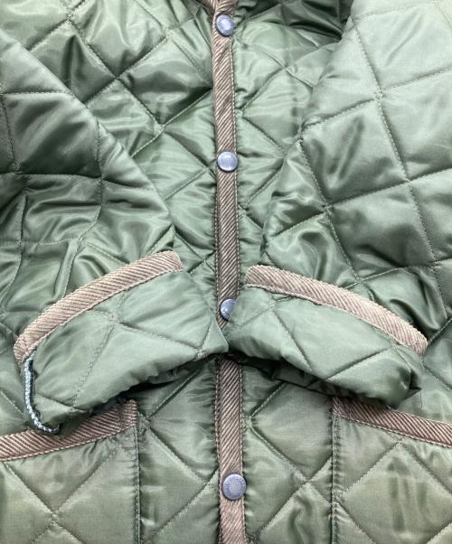 LAVENHAM（ラベンハム）LAVENHAM (ラベンハム) フーデットキルティングジャケット グリーン サイズ:36の古着・服飾アイテム