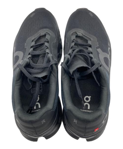 on（オン）on (オン) Cloudmonster ローカットスニーカー ブラック サイズ:27.5の古着・服飾アイテム