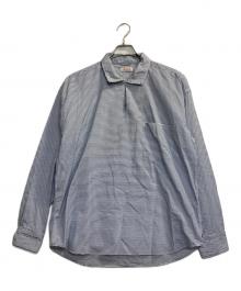 45rpm&（フォーティファイブアールピーエムアンド）の古着「スキッパーブラウス」｜ブルー×ホワイト